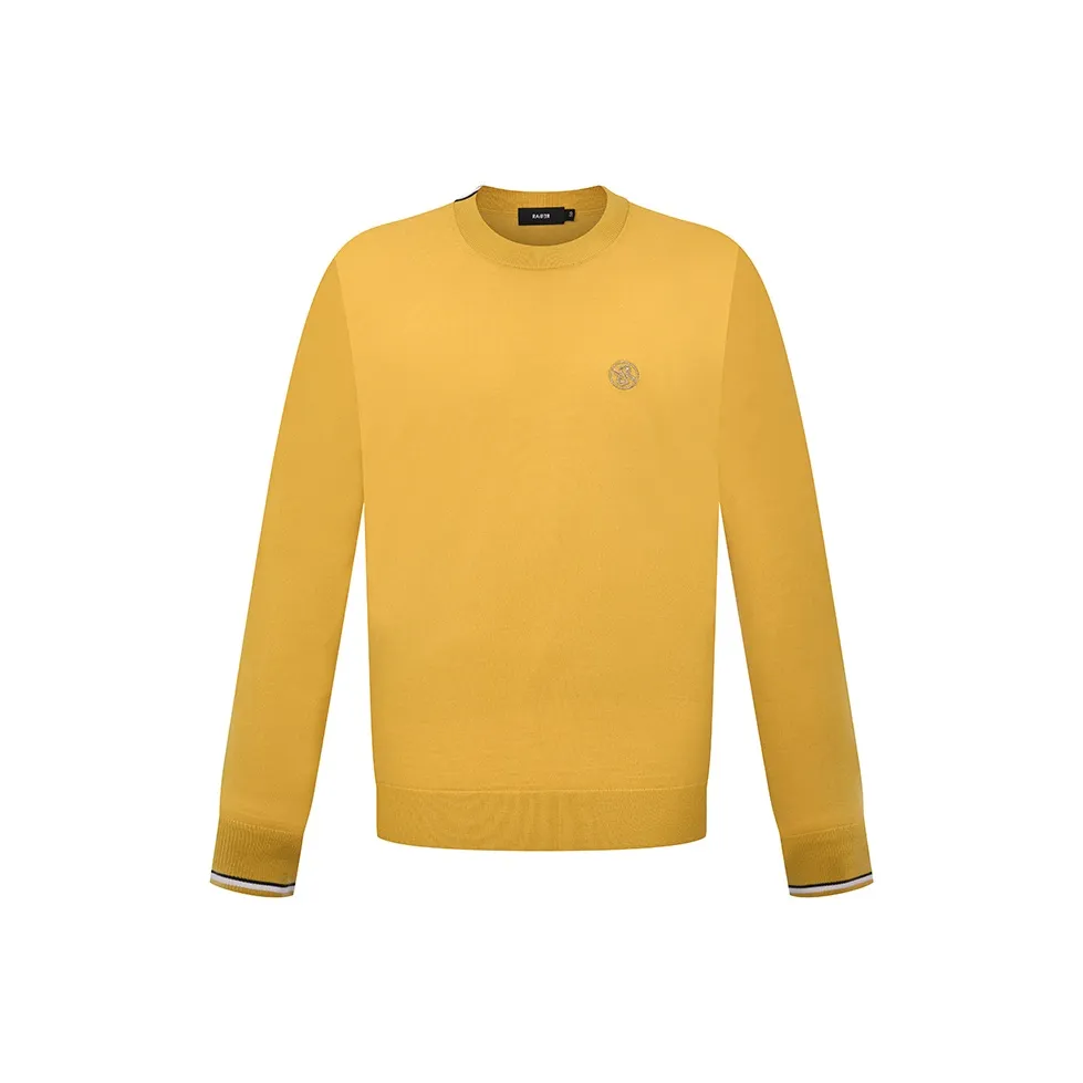 RARE Long Sleeved Sweater Knitwear Men's Yellow