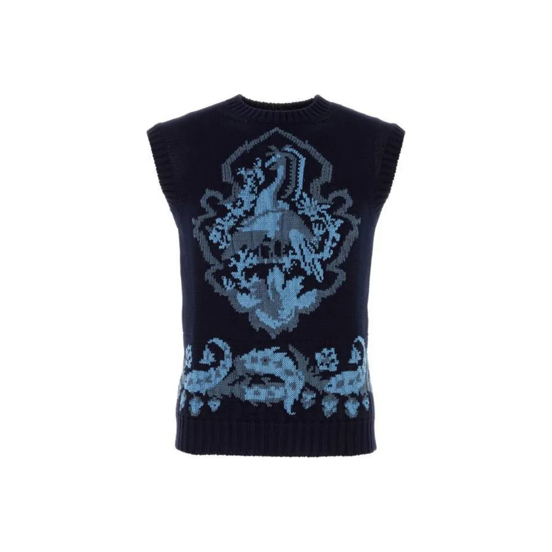 ETRO Pattern Intarsia Knitted Vest