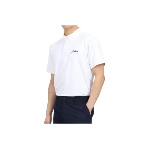 TITLEIST Белый Мужской Поло