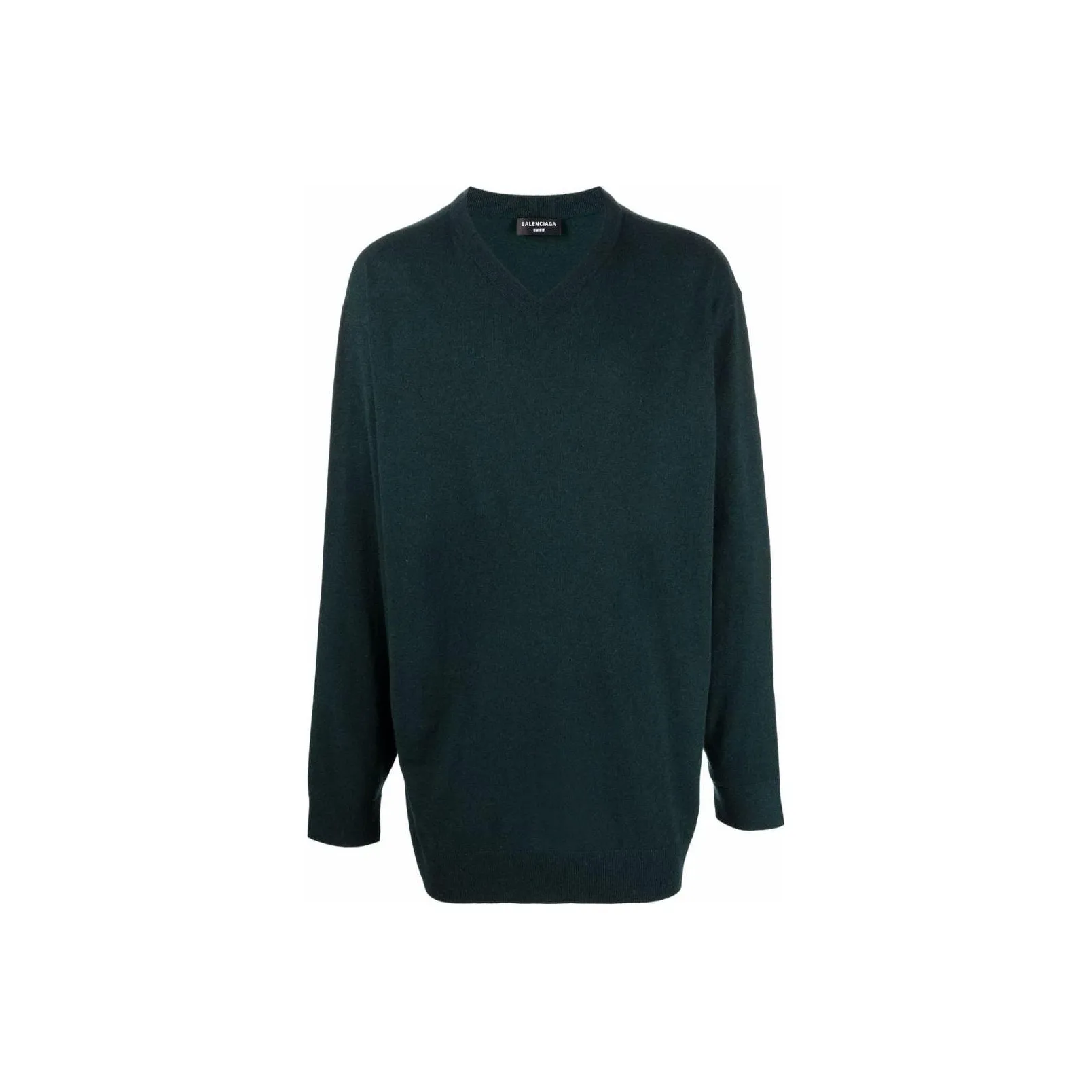 Balenciaga Cashmere V Neck Oversized Top