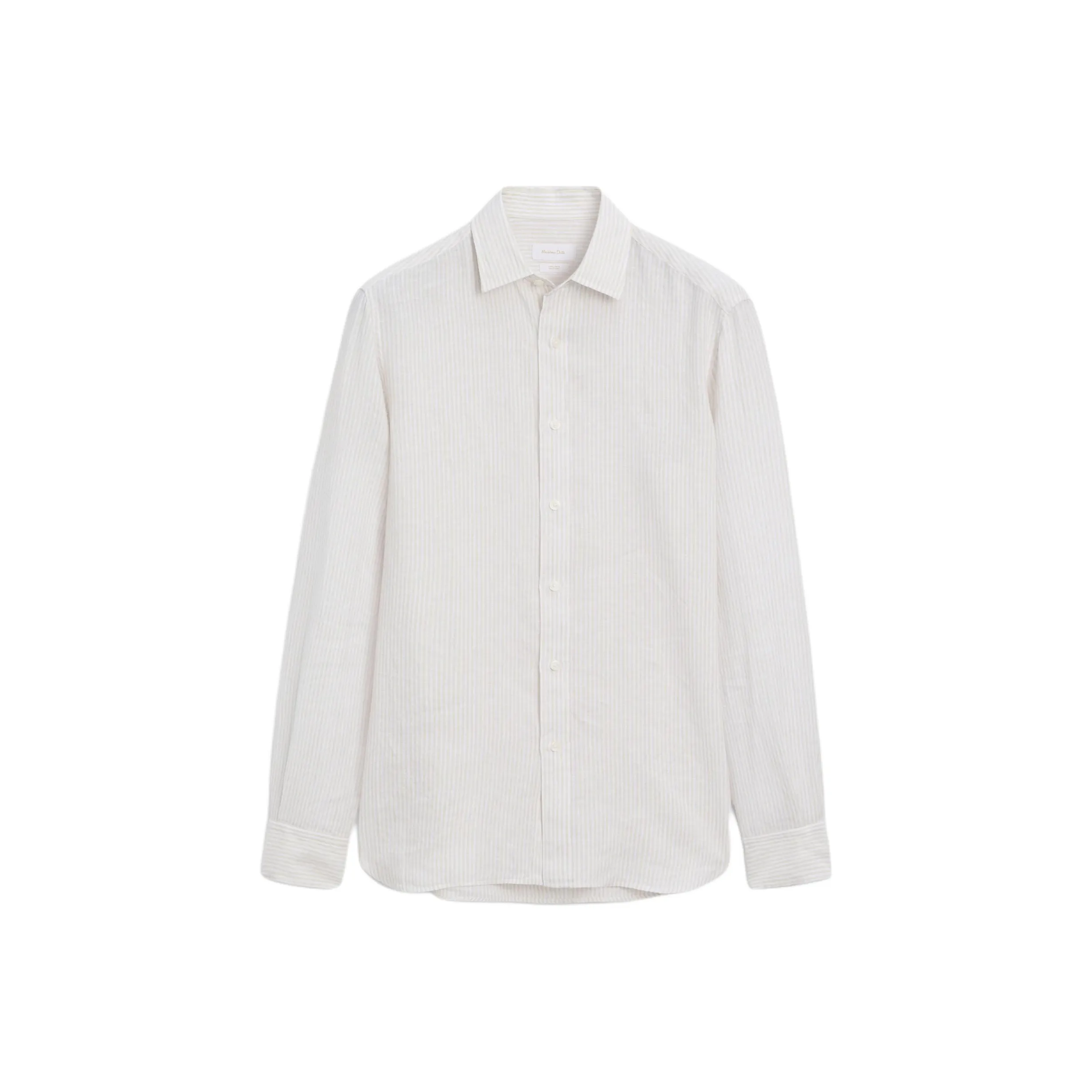 Massimo Dutti Экрю Мужские Рубашки