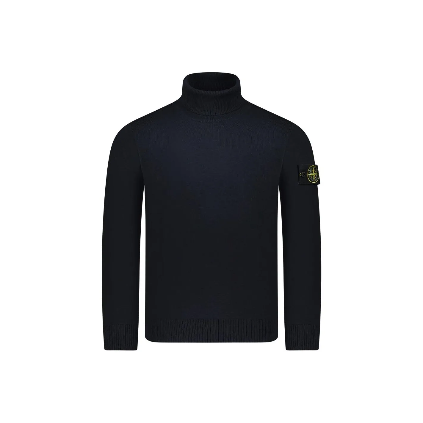 STONE ISLAND Logo Patch Roll Neck Jumper