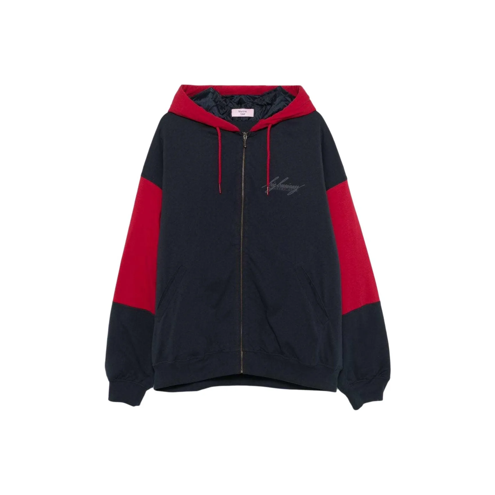 Martine Rose Quilted Zip Up Hoodie