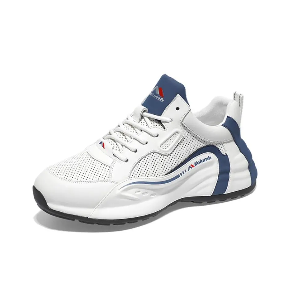 KOLUMB Slip Резистентная Поддержка Легкий Низкий Топ Кэжуал Унисекс Белый Синий