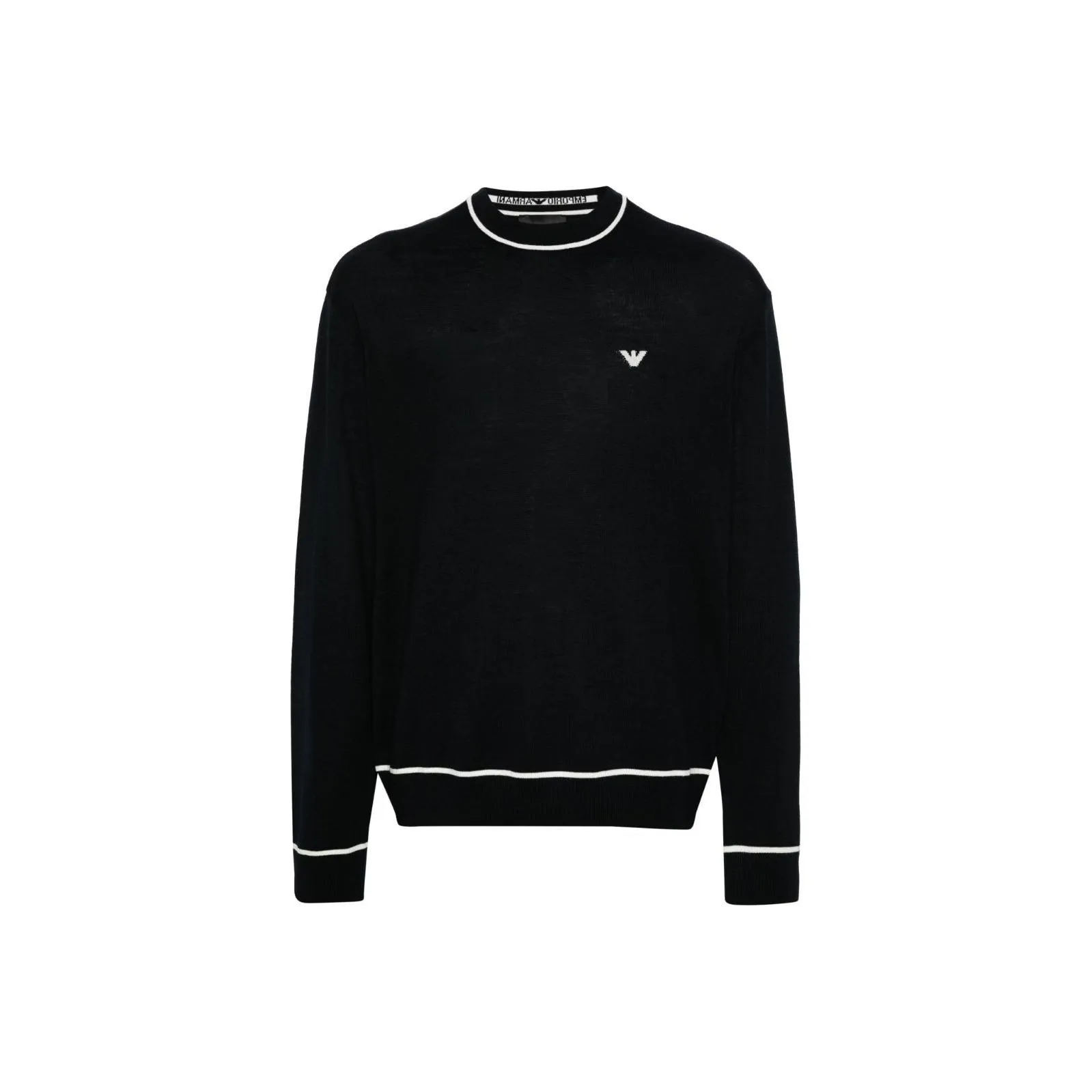 EMPORIO ARMANI Virgin wool Jumper With Jacquard Logo Detail