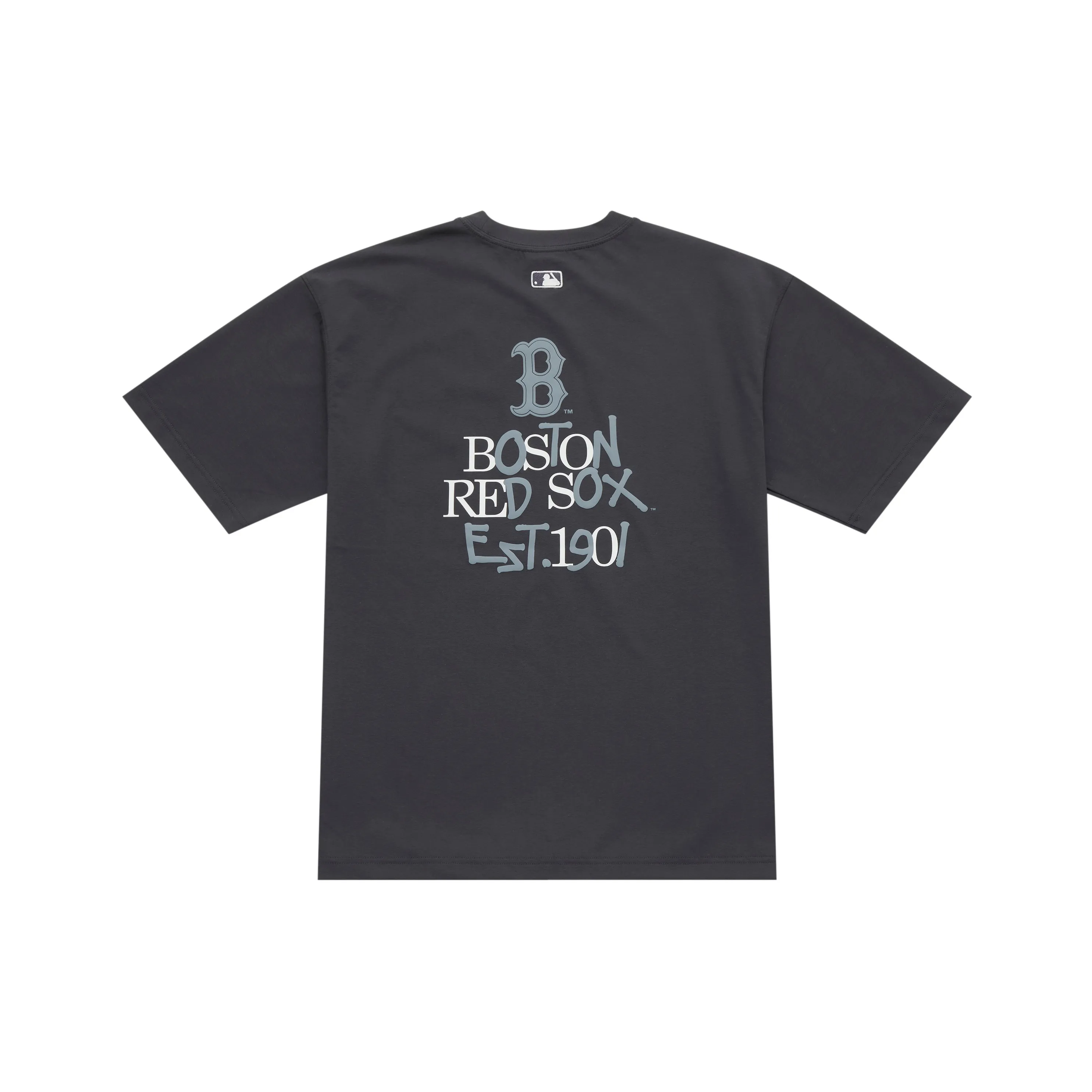 MLB Boston Red Sox Basic Collection SS25 T-Shirt Унисекс Угольный Серый