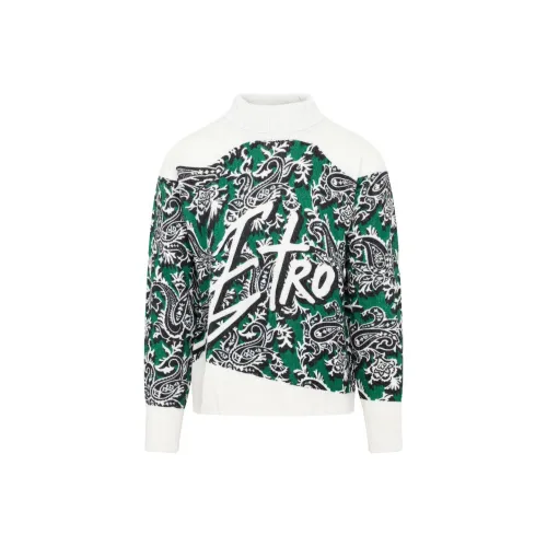 ETRO Зеленый Мужские Свитеры