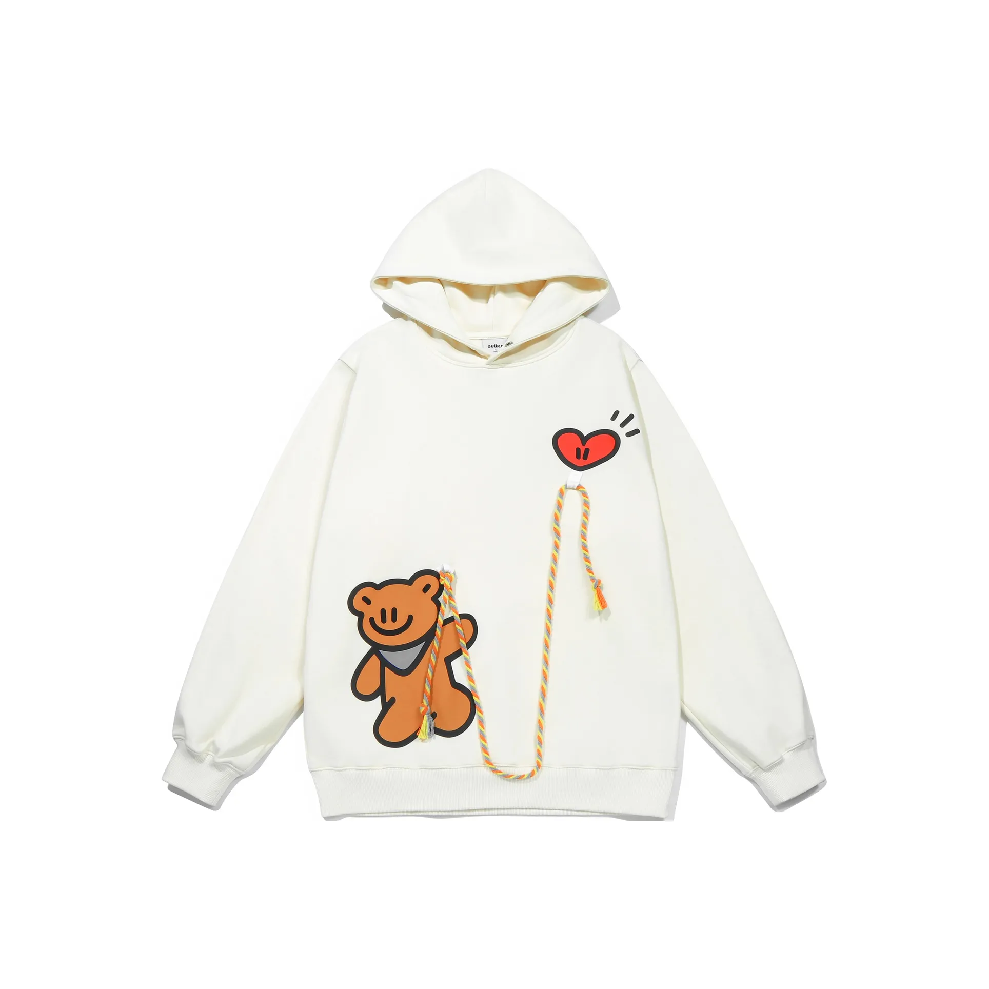 Guuka x AGAHO Свитшот Унисекс Кремовый Белый