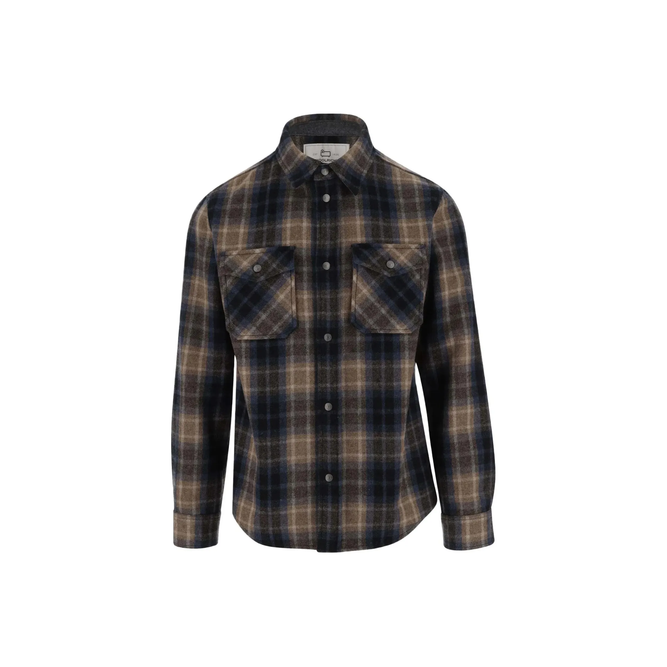 WOOLRICH Shirts Men Dark Brown