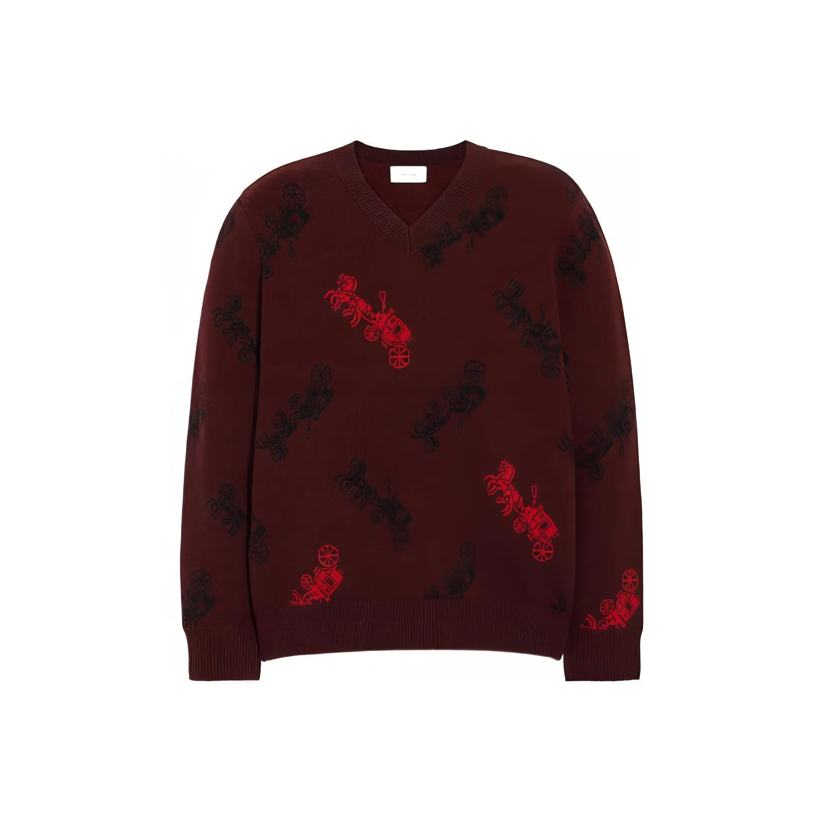 COACH FW22 Sweater Men's Burgundy