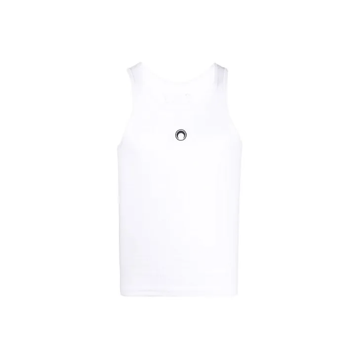 Marine Serre Tank Tops Men's White