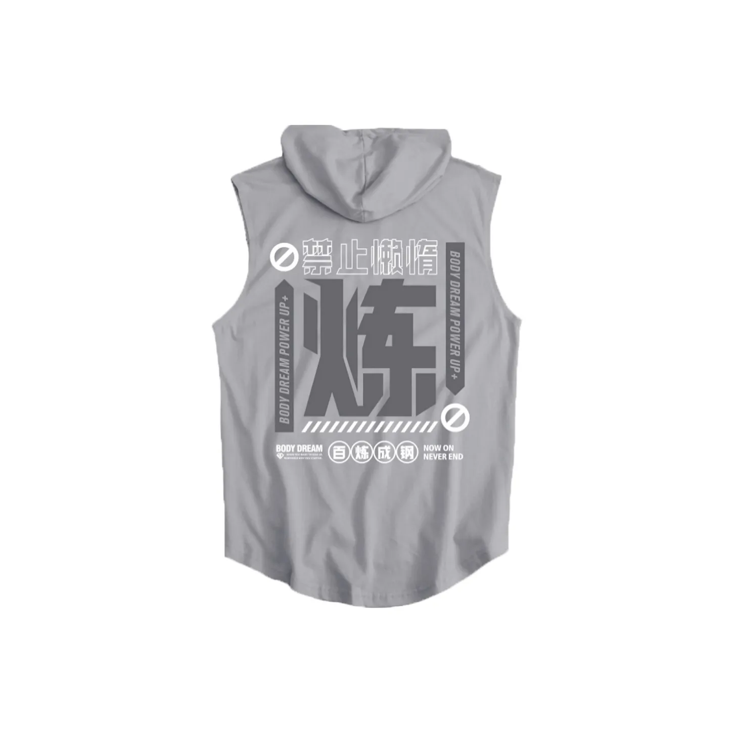 BD.POWER UP+ Топ без рукавов Мужской Серый