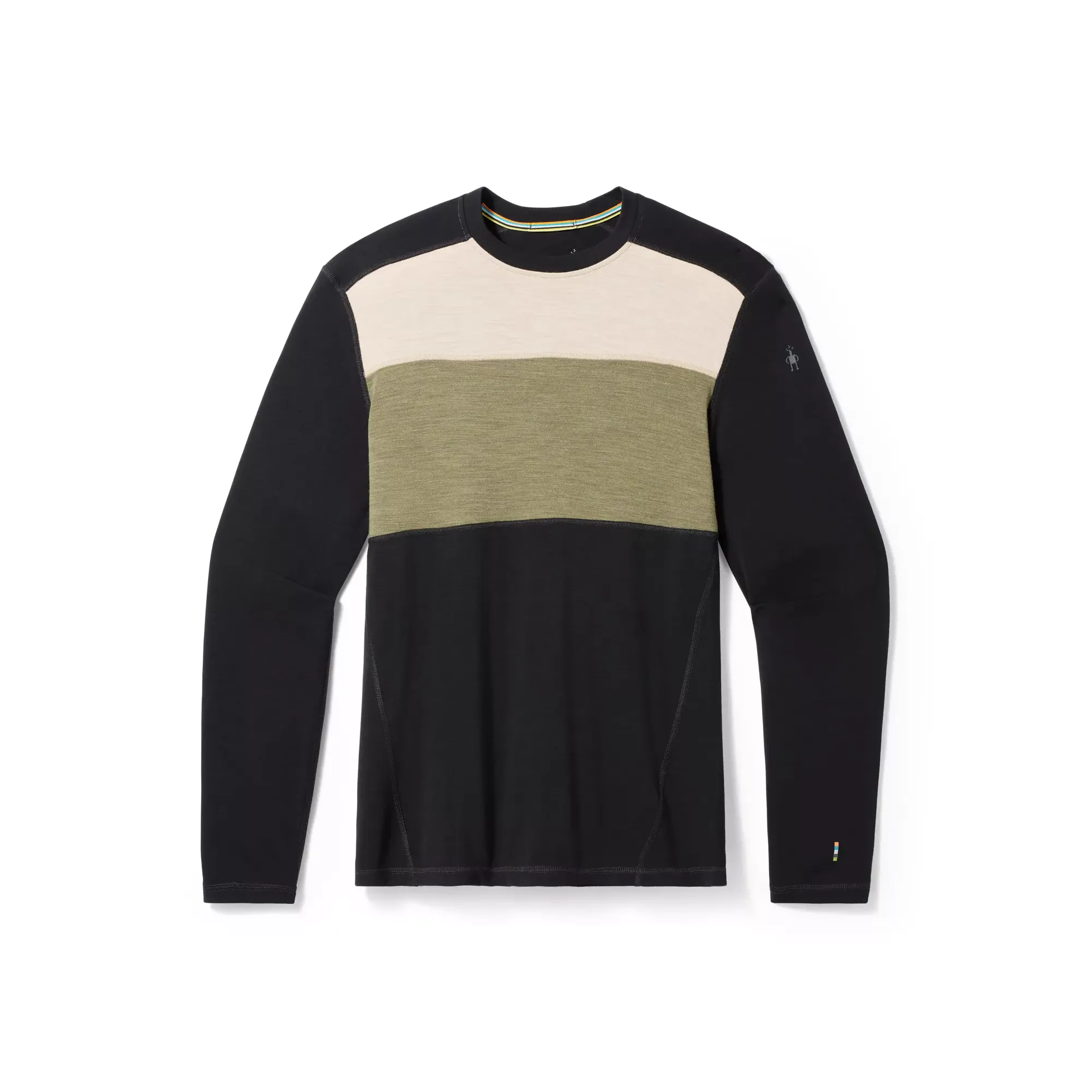 SMARTWOOL Мужской Классический Термический Merino Базовый слой Колорблок Носки экипаж Свитер Мужской
