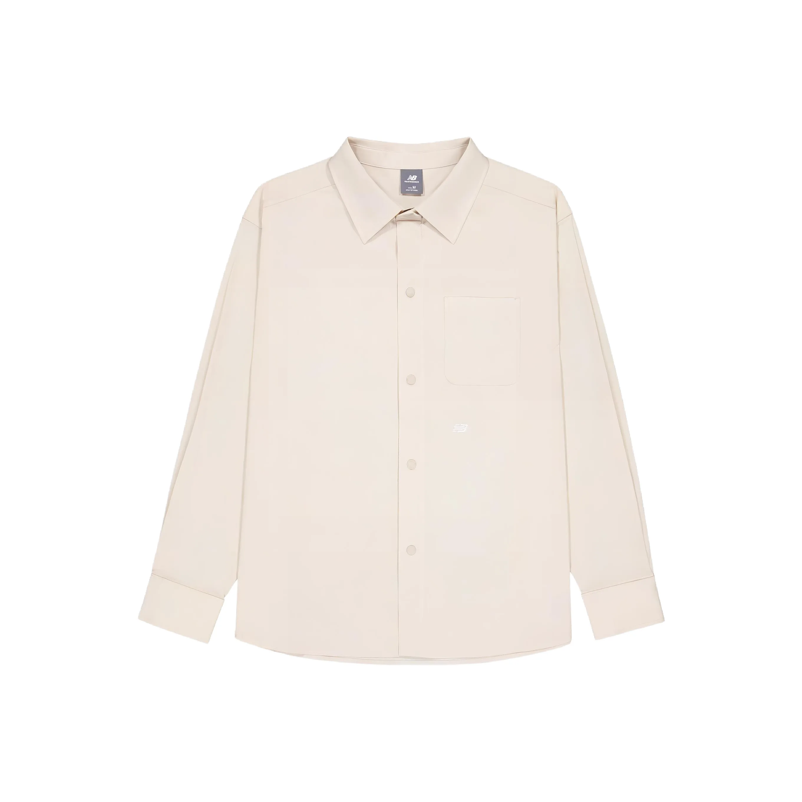 New Balance совместный бренд Серый Бежевый Мужская Рубашка