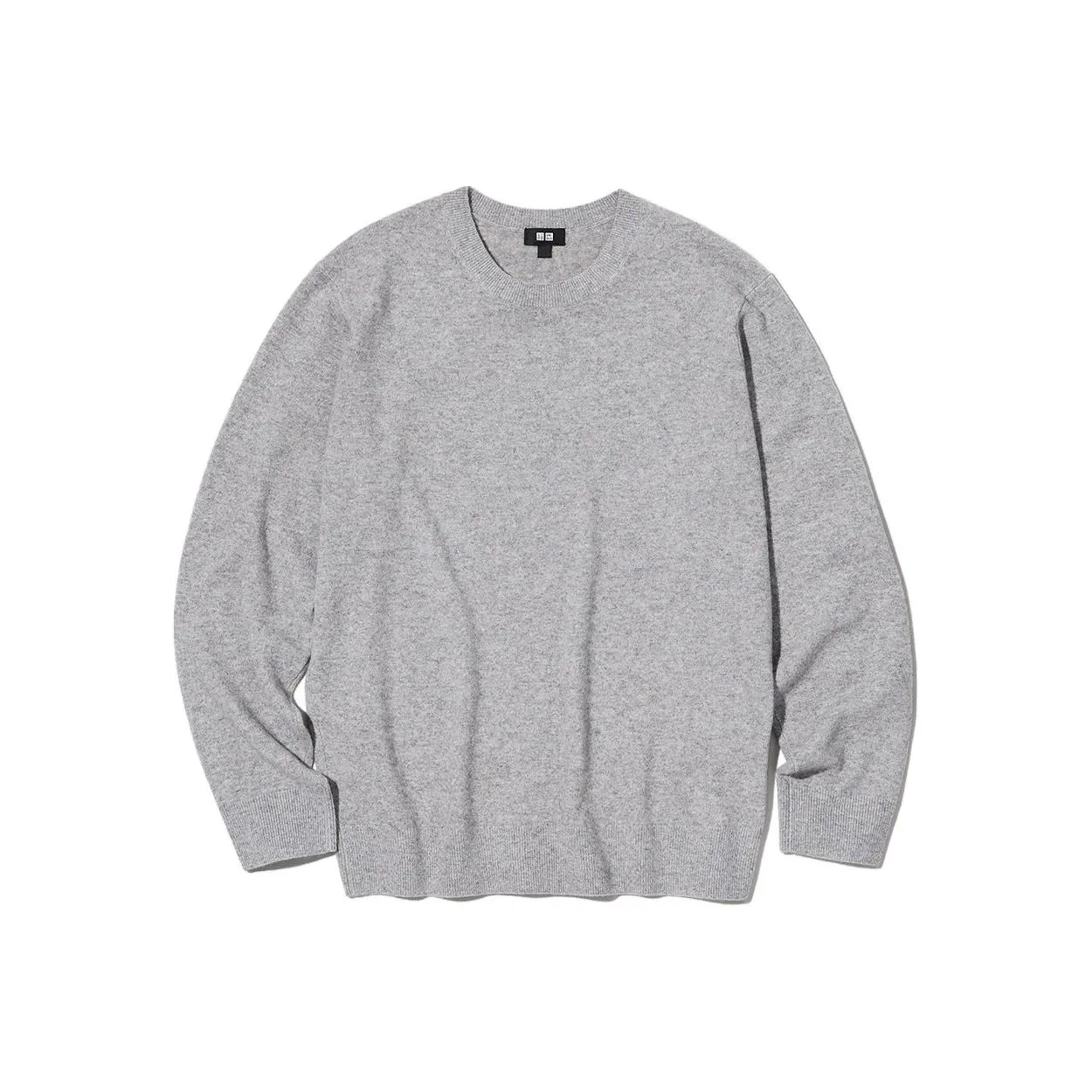 UNIQLO SS23 Кашемир Свитер Мужской Светло-Серый