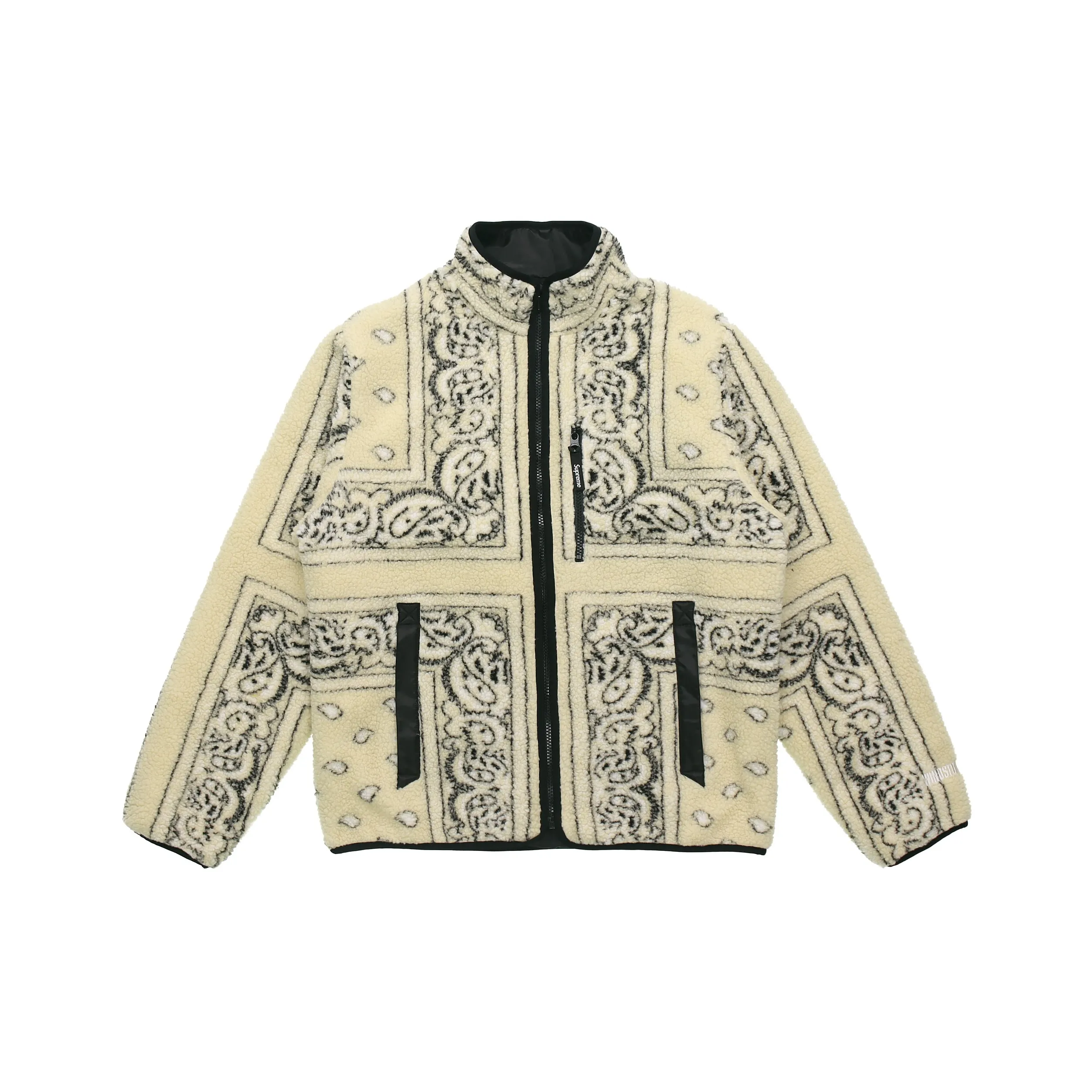 Supreme Reversible Bandana print Fleece Jacket