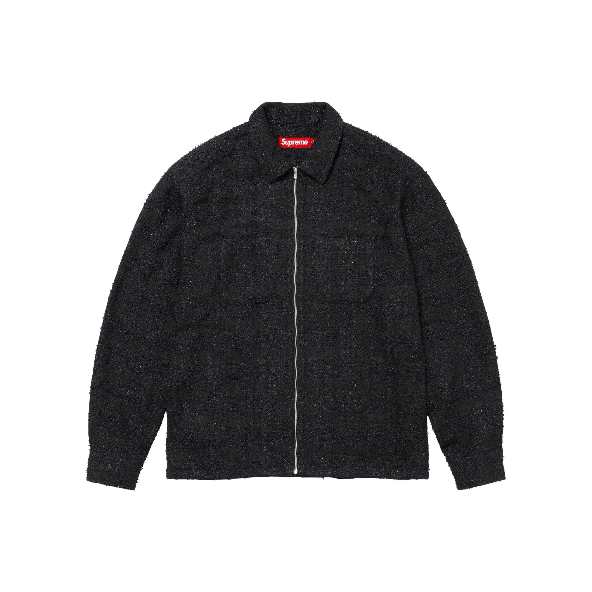 Supreme Boucle Zip Up Shirt