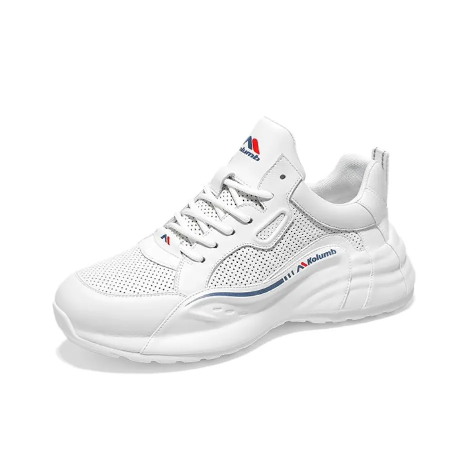 KOLUMB Slip Резистентная Поддержка Легкий Низкий Топ Кэжуал Мужской Белый