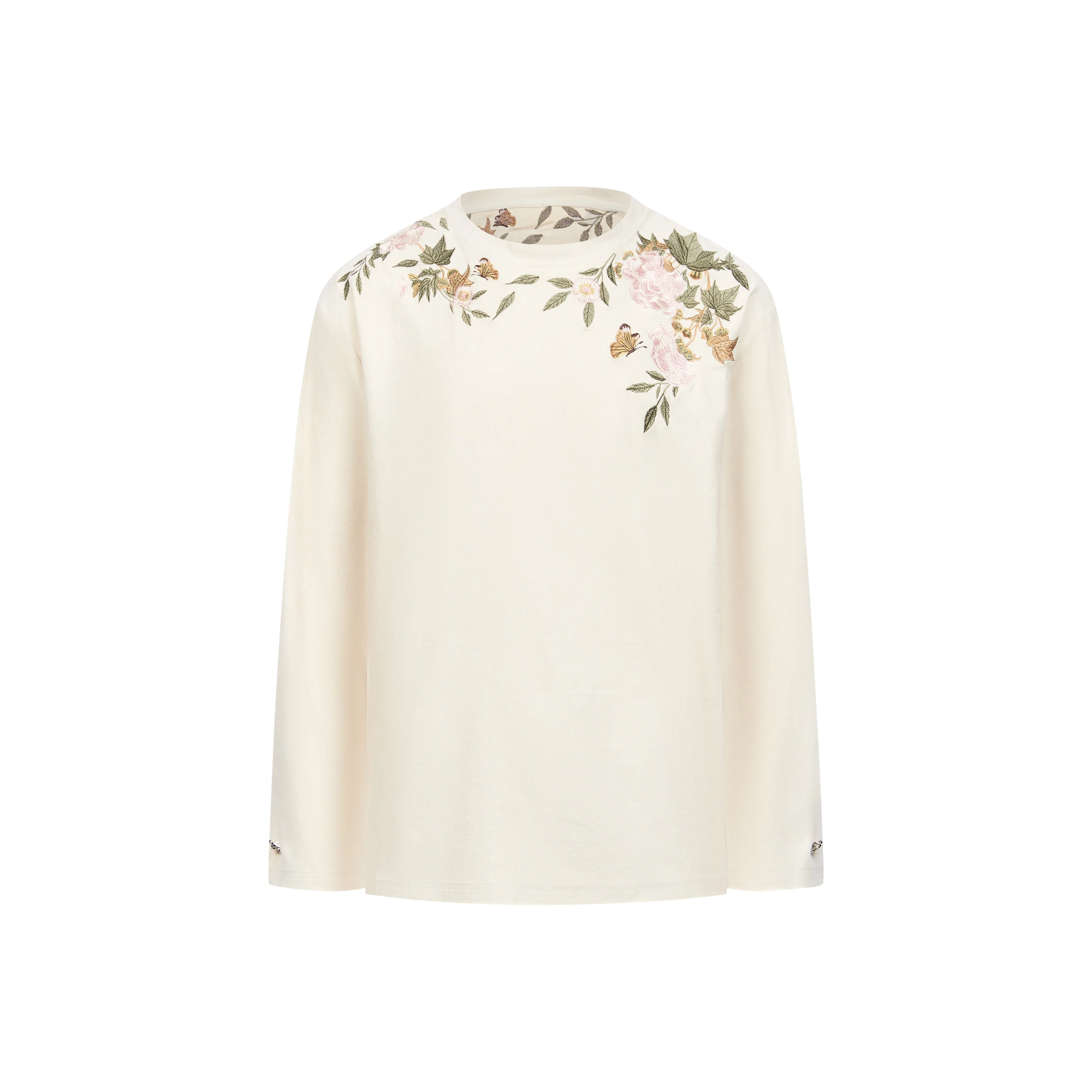 CNEW Круглый вырез Вельюрный худи Унисекс