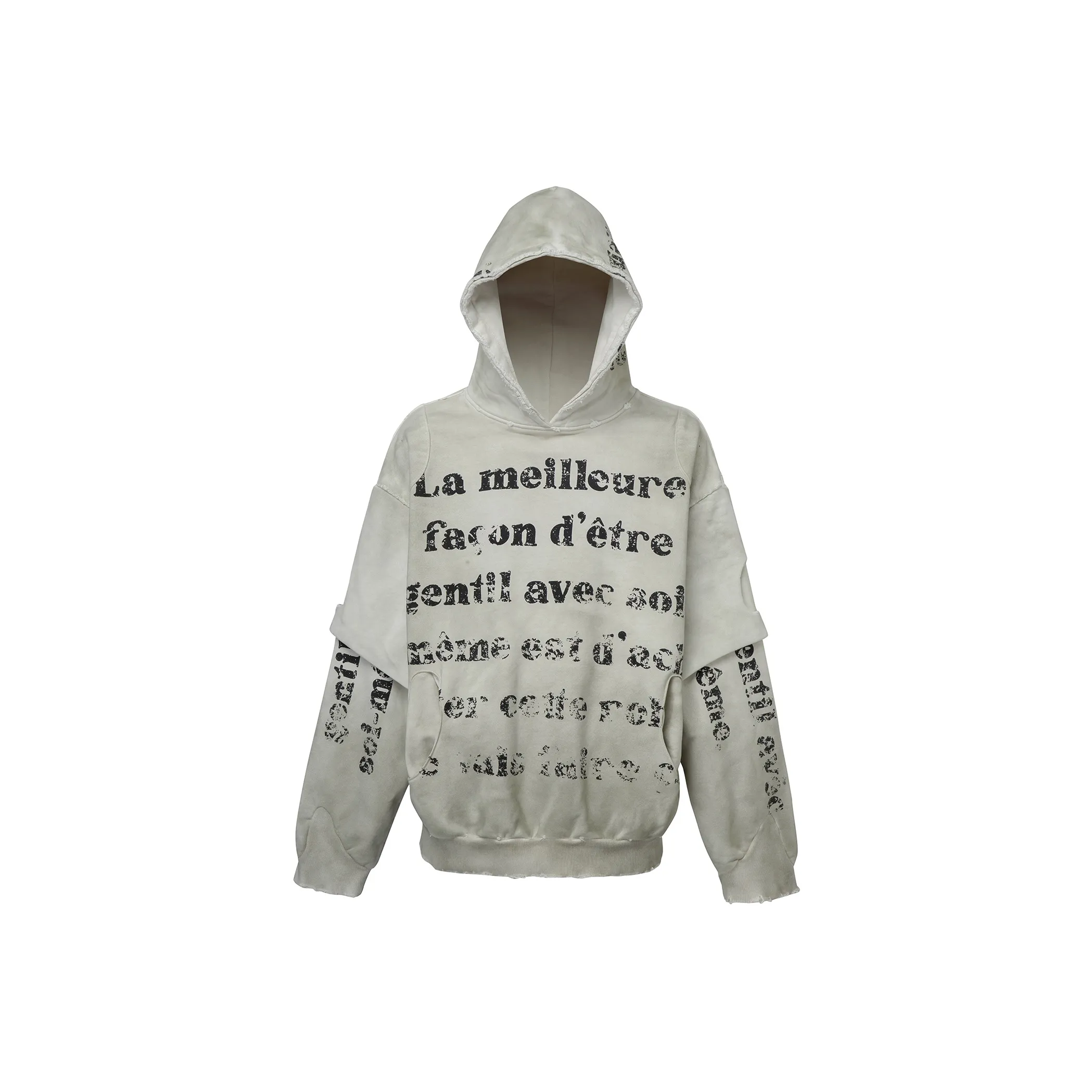 FIRE 2 COLD EGO Sweatshirt Unisex White Gray