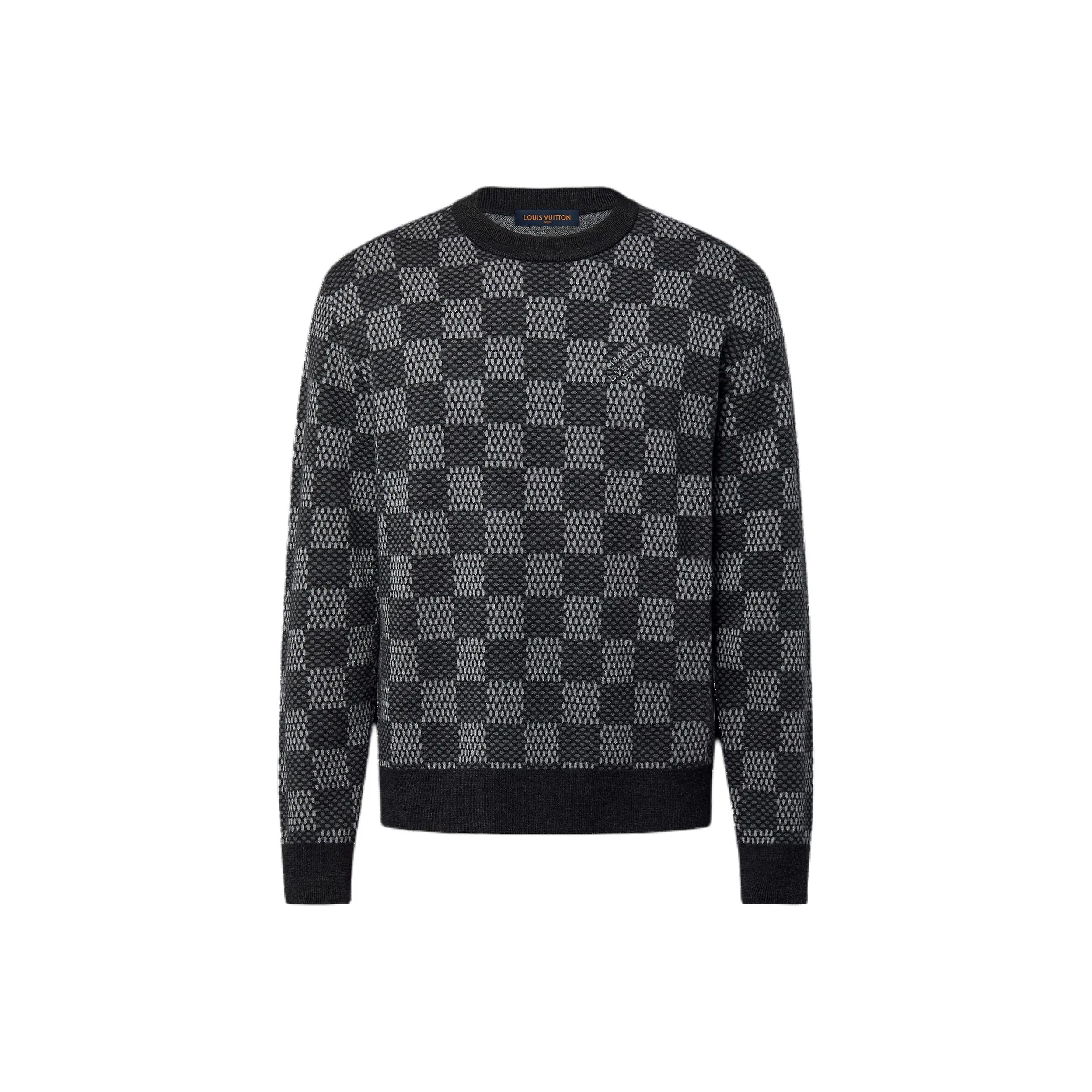 LOUIS VUITTON Damier Wool Crewneck
