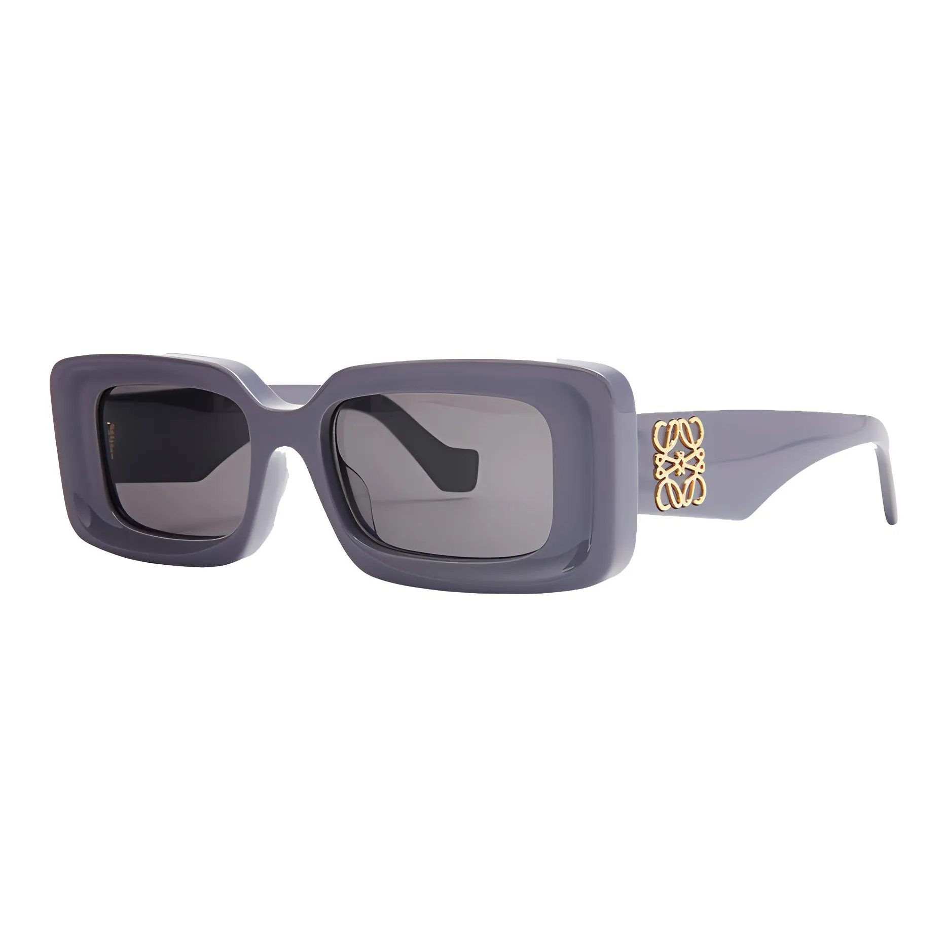 LOEWE Acetate Irregular Shape Sunglasses Women's Purple
