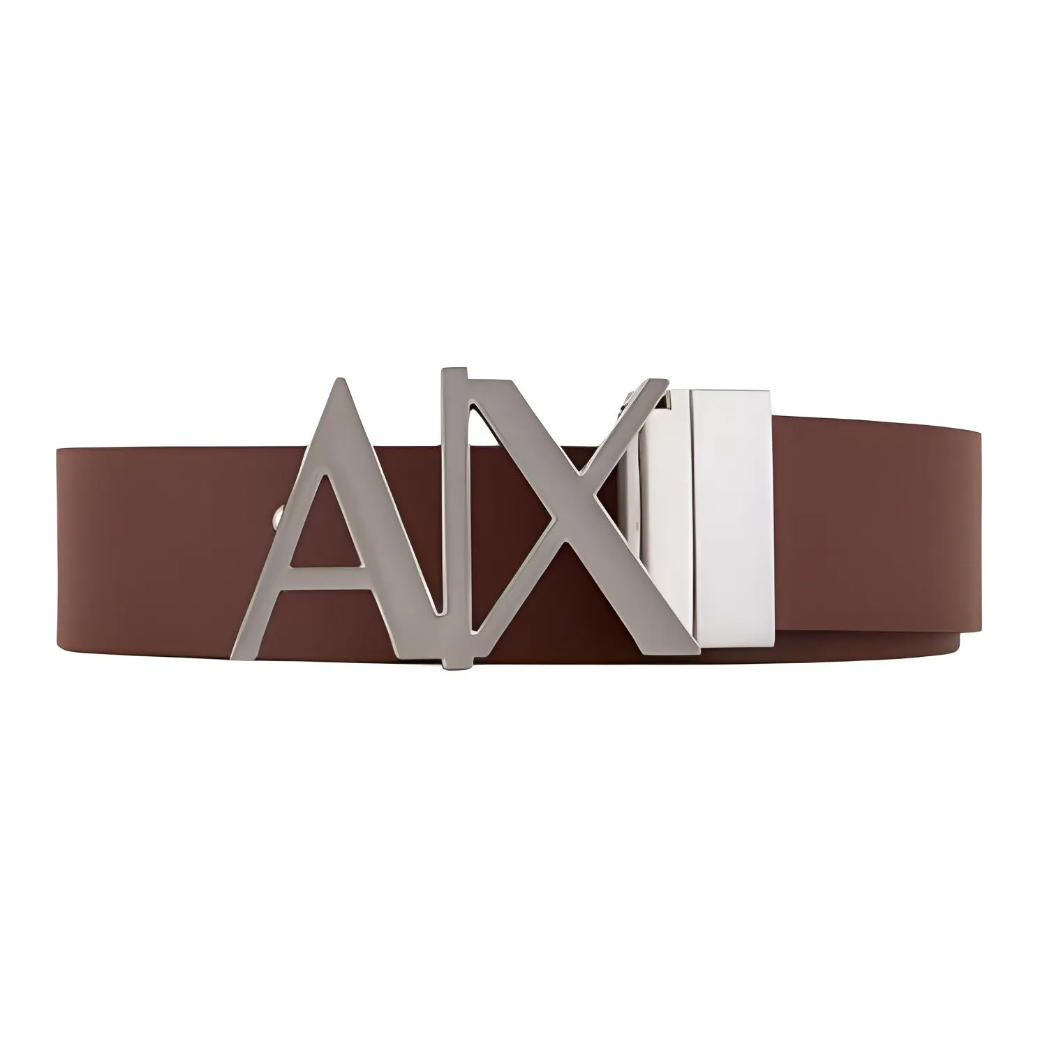 ARMANI EXCHANGEAE Split Cow Leather Belts Men's Burgundy Width  3CM