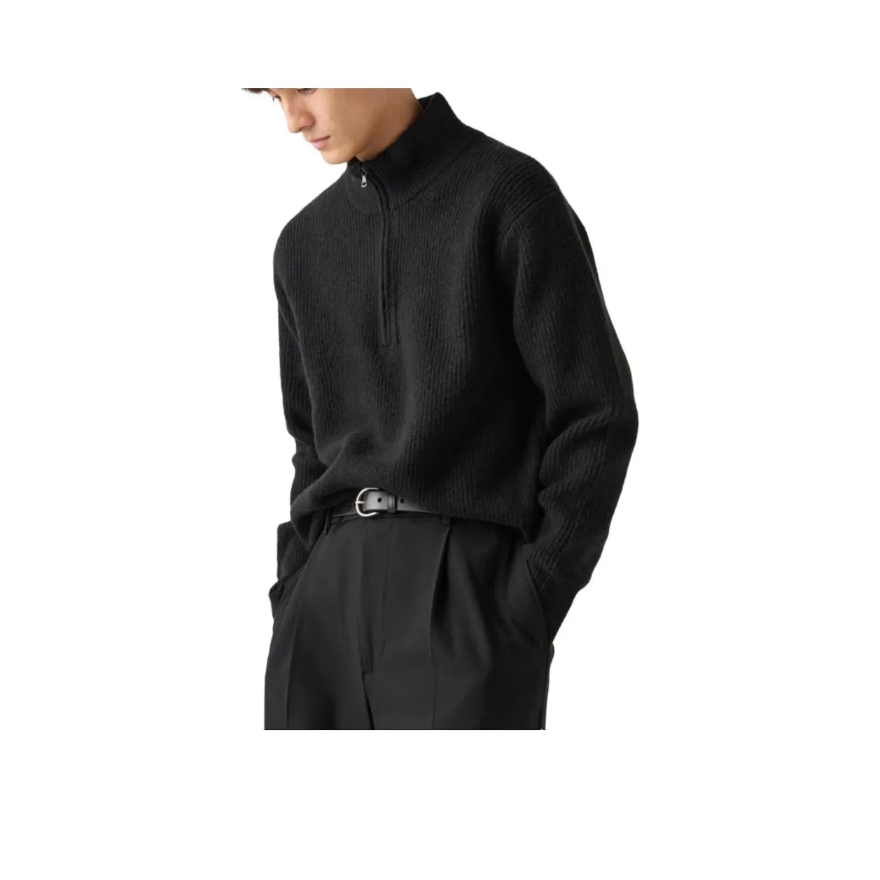 UNIQLO Мужские черные свитера