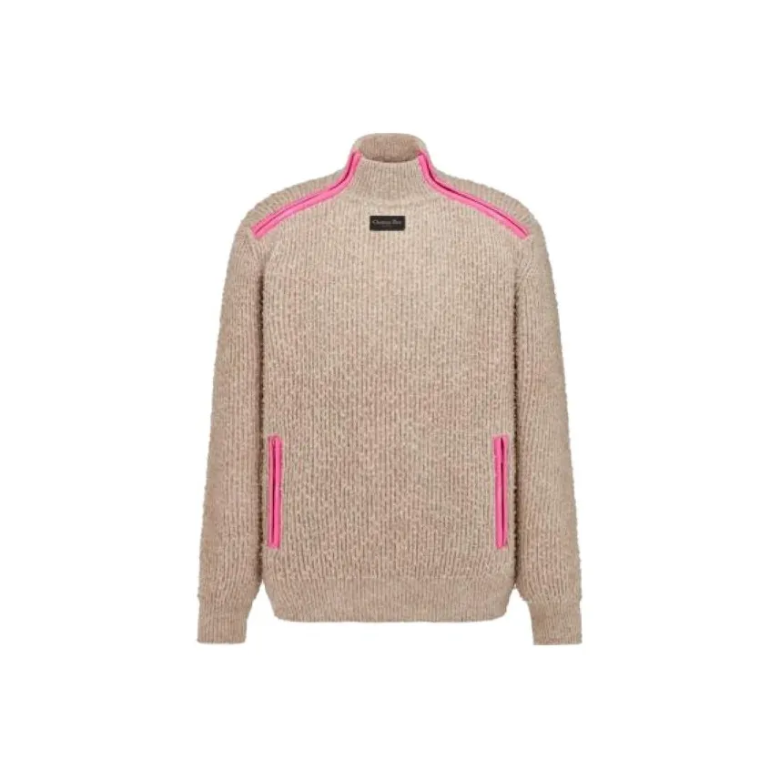DIOR Homme Logo Patch High Neck Jumper