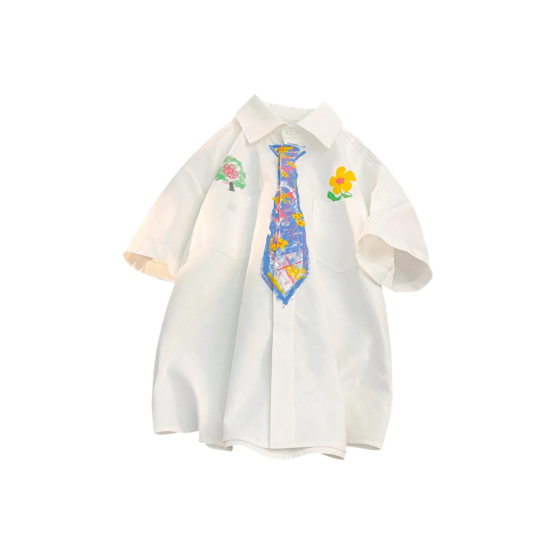 EYEUNDERSTAND Рубашка Унисекс Белый