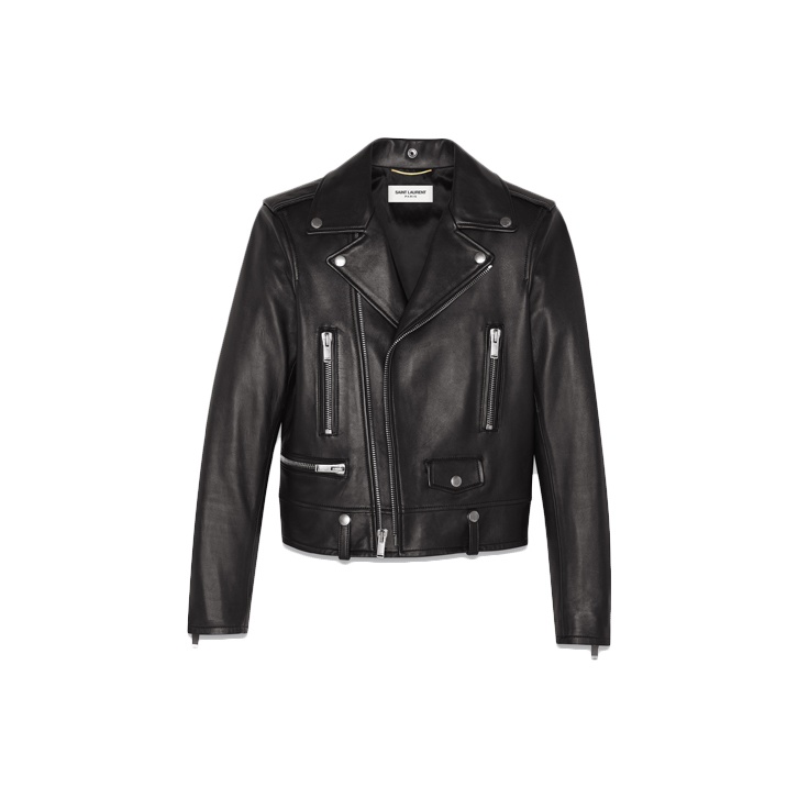 ジャケット SAINT LAURENT PADDED BIKER JACKET IN NAPPA Saint Laurent Padded biker jacket | Men's Clothing | Vitkac