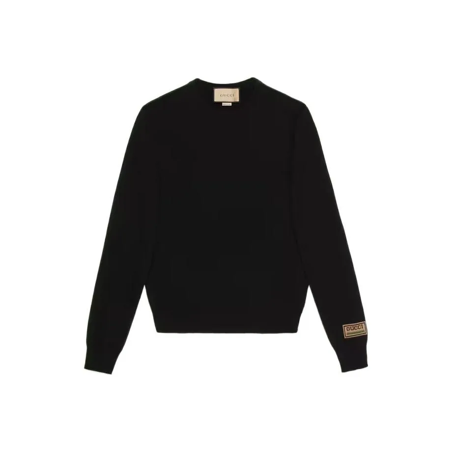 GUCCI FW22 Cashmere Sweater Men's Black