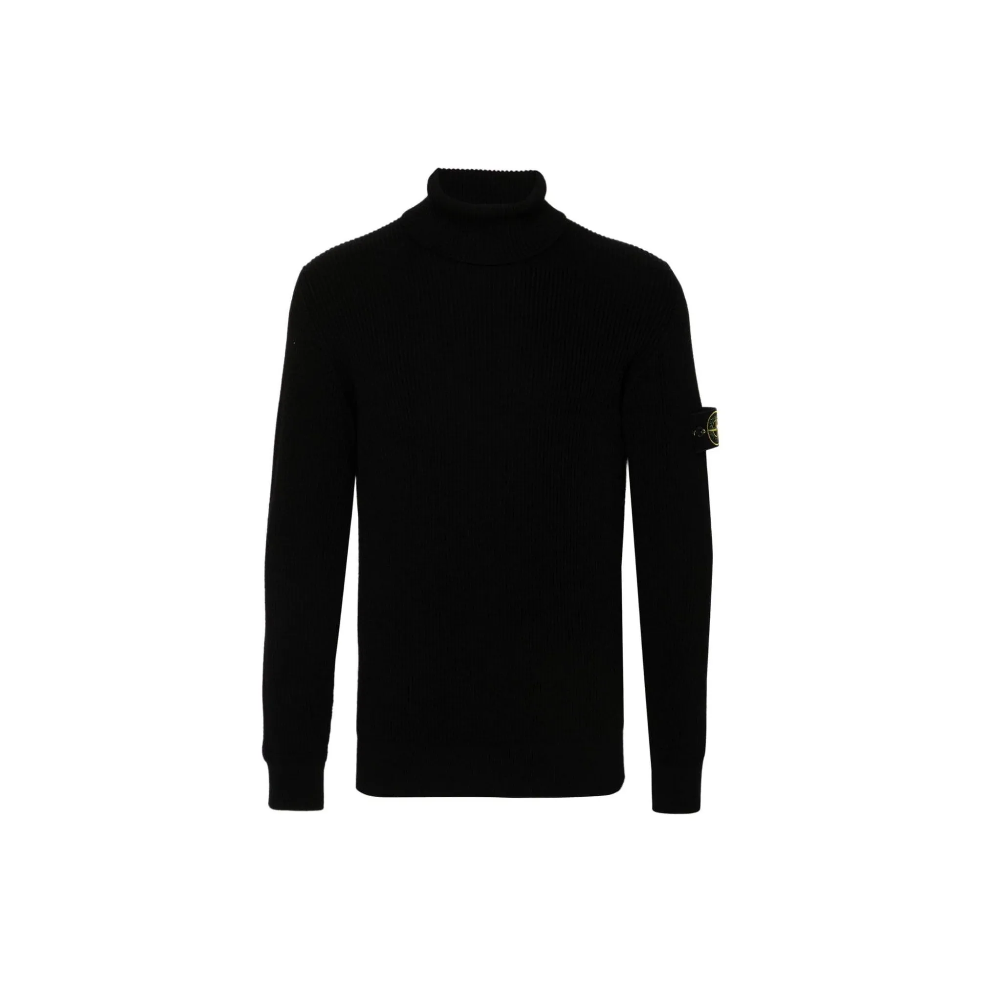 STONE ISLAND Logo Patch Roll Neck Jumper