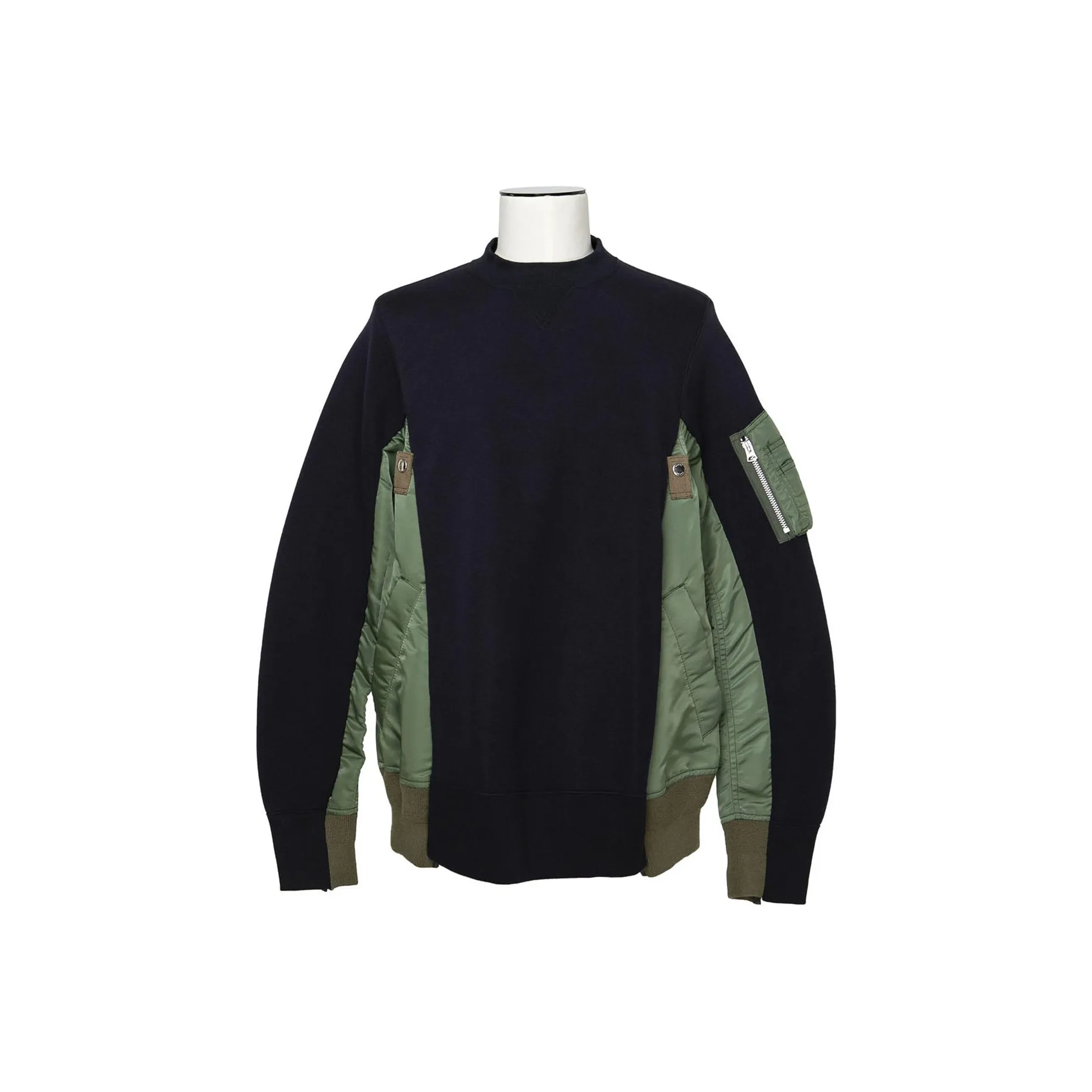 Sacai Sponge Sweat X MA 1 Pullover