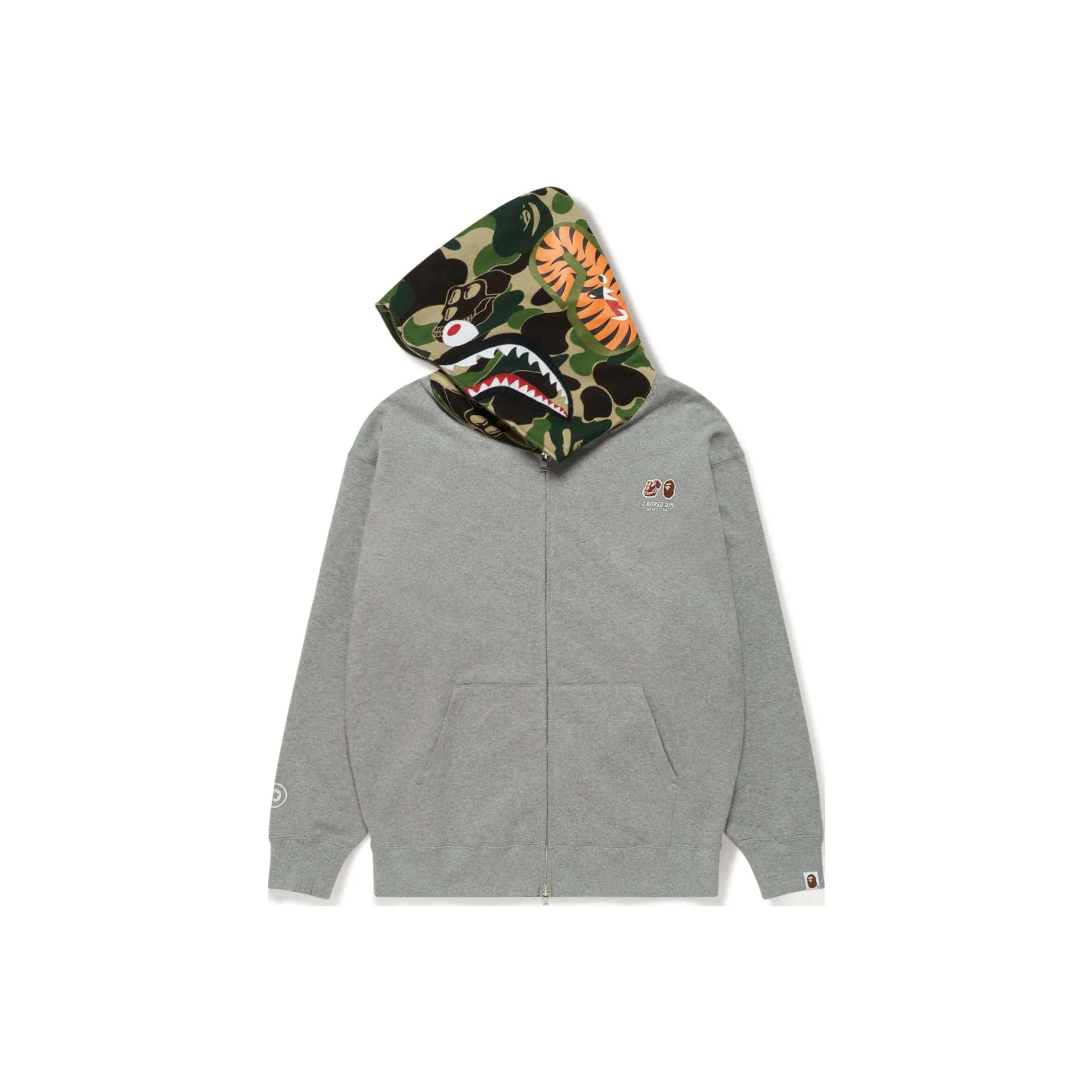 Bape X Bored Ape Yacht Club Shark Full Zip Hoodie
