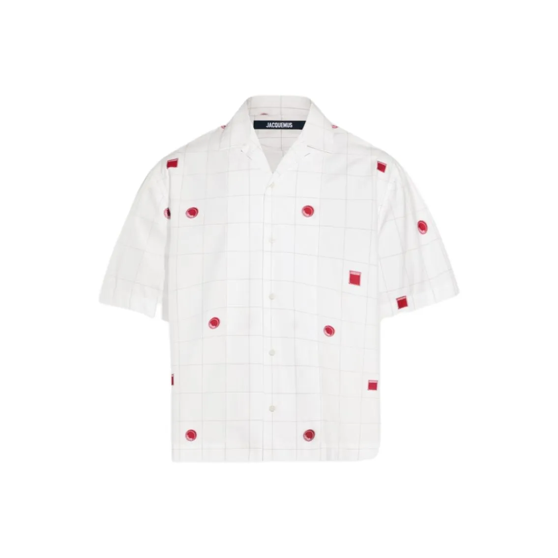 Jacquemus La Chemise Jean Laboratory Jacquard Bowling Shirt