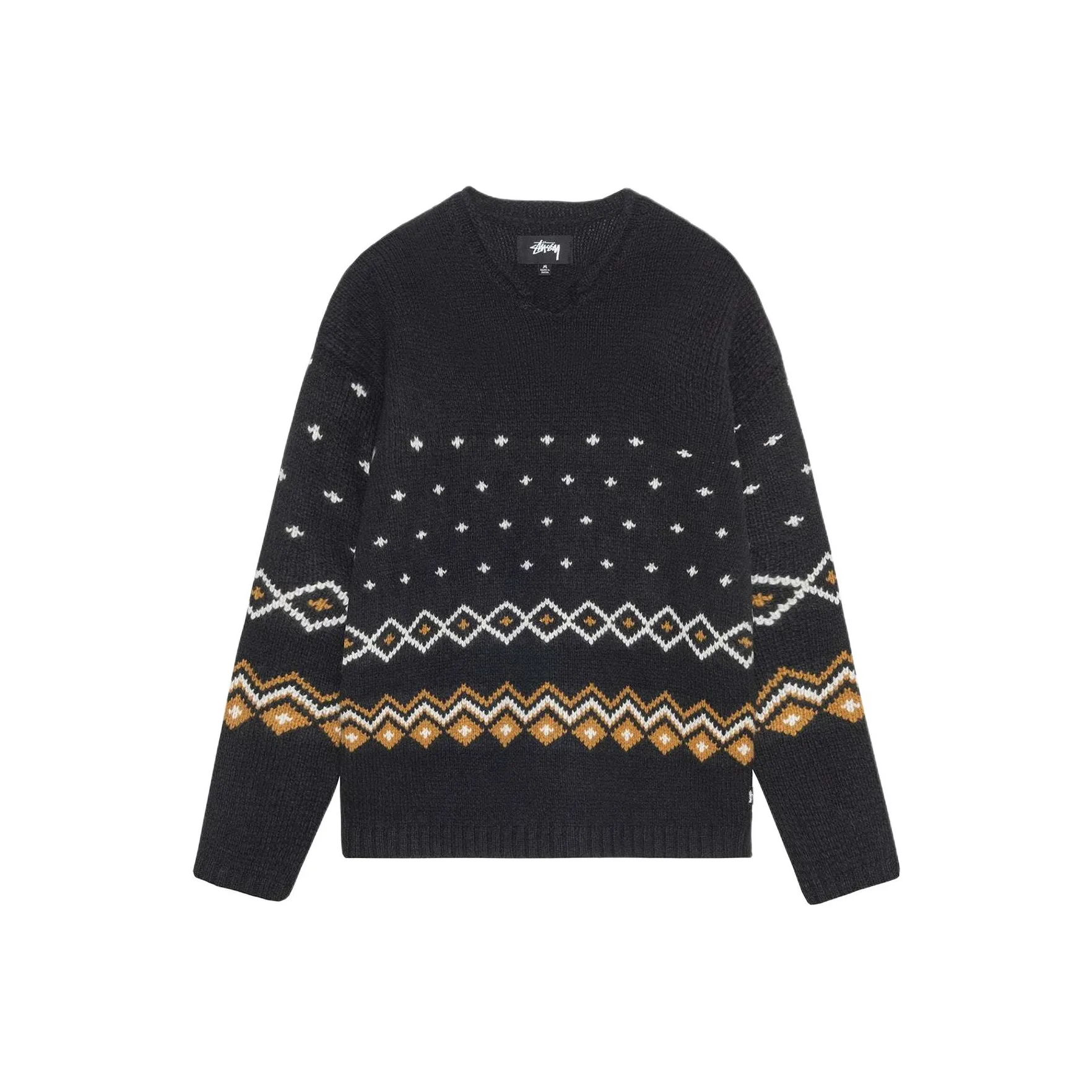 Stussy Roll Neck Fairisle Sweater