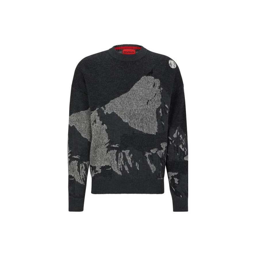 Hugo Boss FW23 Свитер Мужской Темно-Серый
