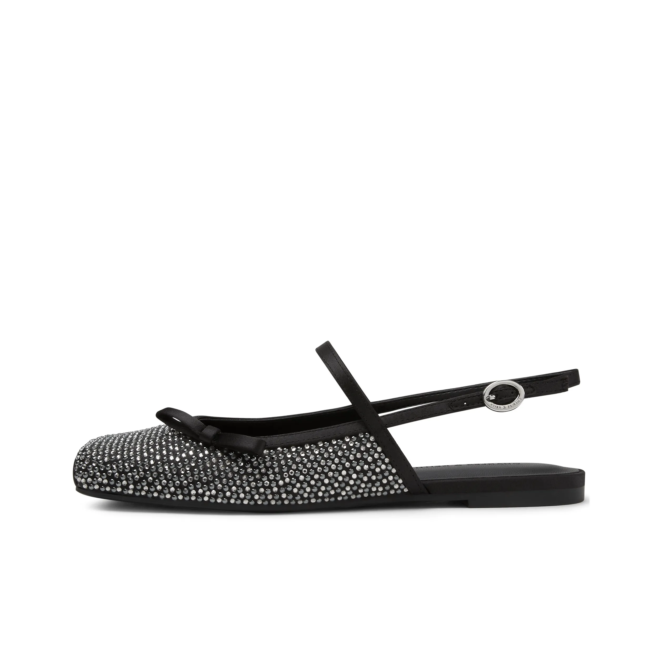 CHARLES KEITH Маленький CK Женские Повседневные Туфли 1см Женские Черный Текстурированный Черный Текстурированный