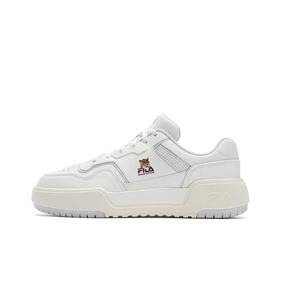Maison Kitsune x FILA CAMPUS Устойчивые к истиранию низкие кроссовки для скейтбординга женские для снега