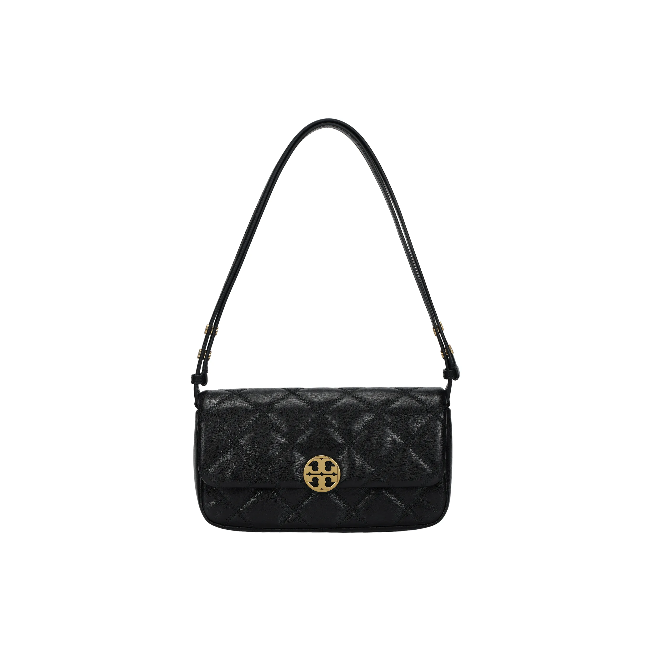 TORY BURCH Sheepskin Shoulder Bag Women's Black