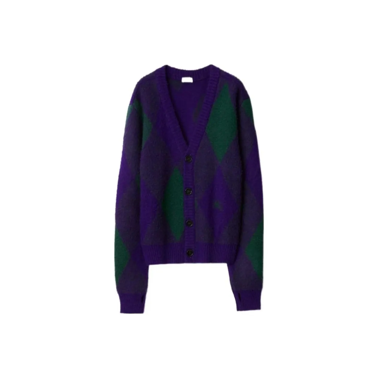 Burberry FW23 Трикотаж Мужской Королевский Фиолетовый