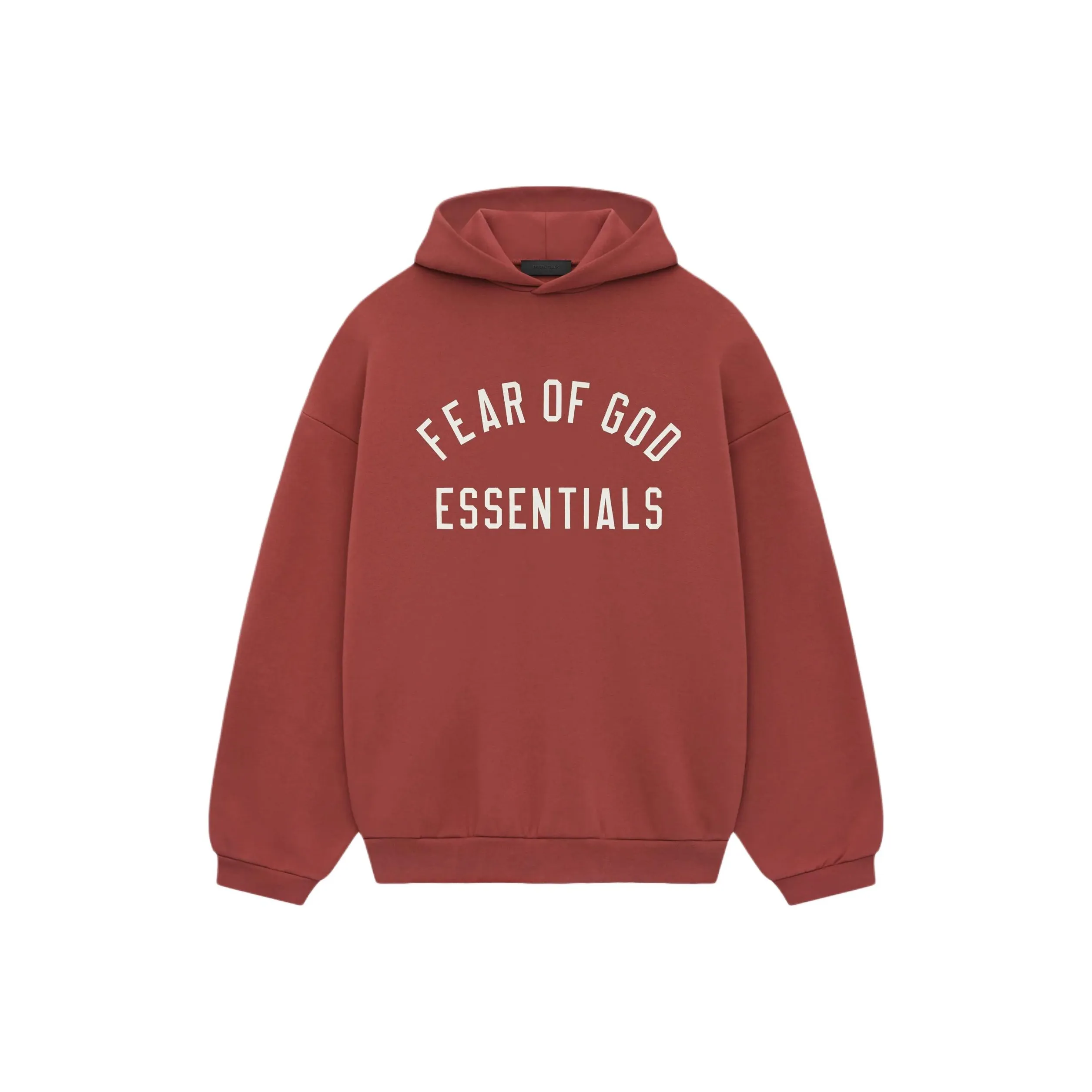 Fear Of God Essentials FW24 Holiday Collection Свитшот Мужской Малиновый Золотой