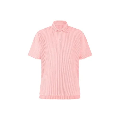 Homme Plissé Issey Miyake Розовый Мужское Поло