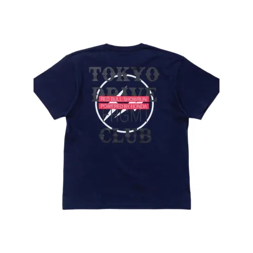 Fragment Design Темно-синяя унисекс футболка