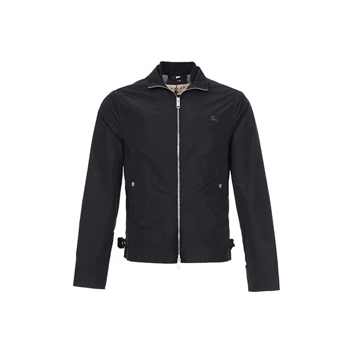 Burberry Men's Britain Windbreaker Jacket Black