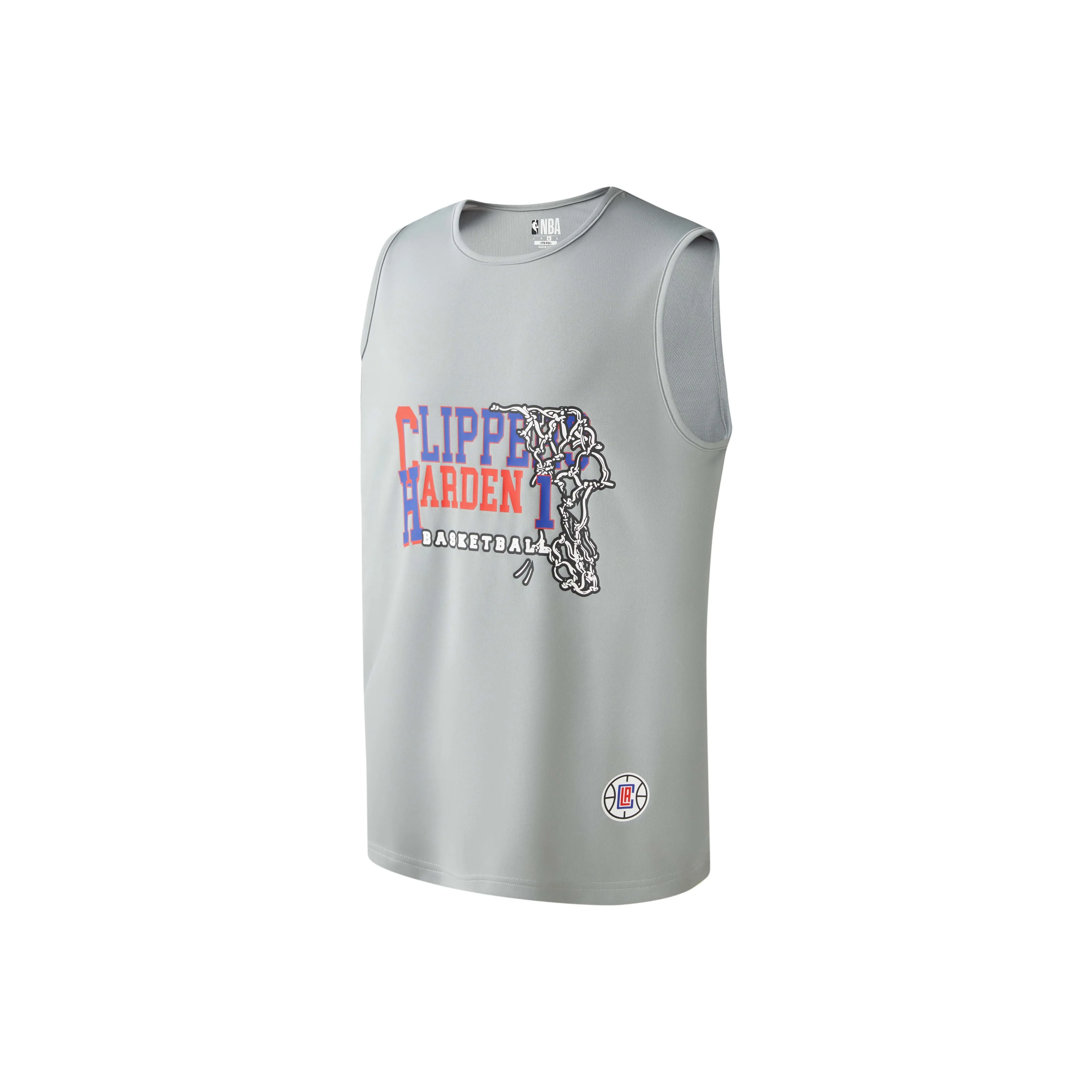 NBA Clippers Team Tank Tops Unisex Gray