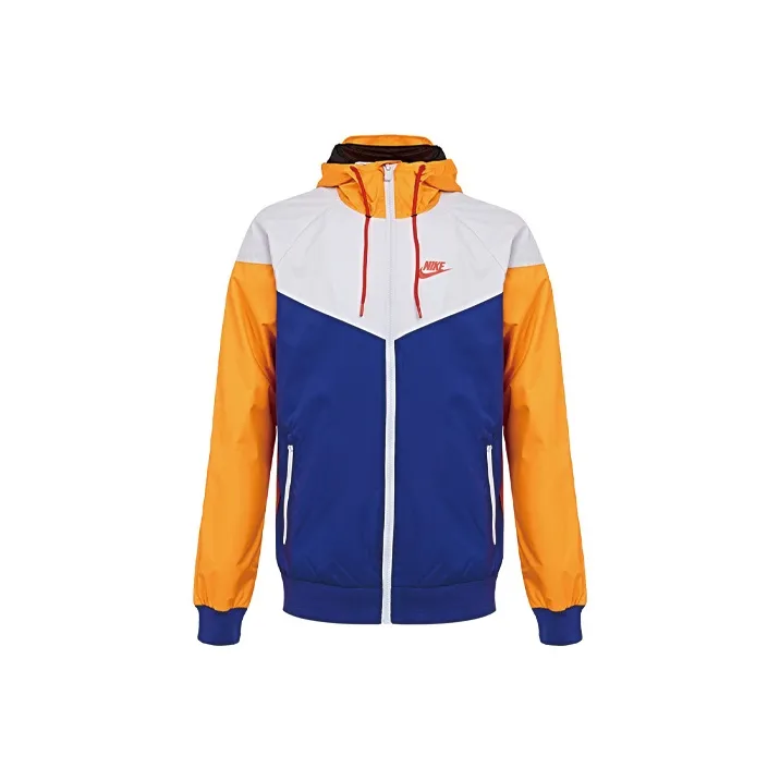 nike Куртка Мужская Белая Желтая Синяя Многоцветная
