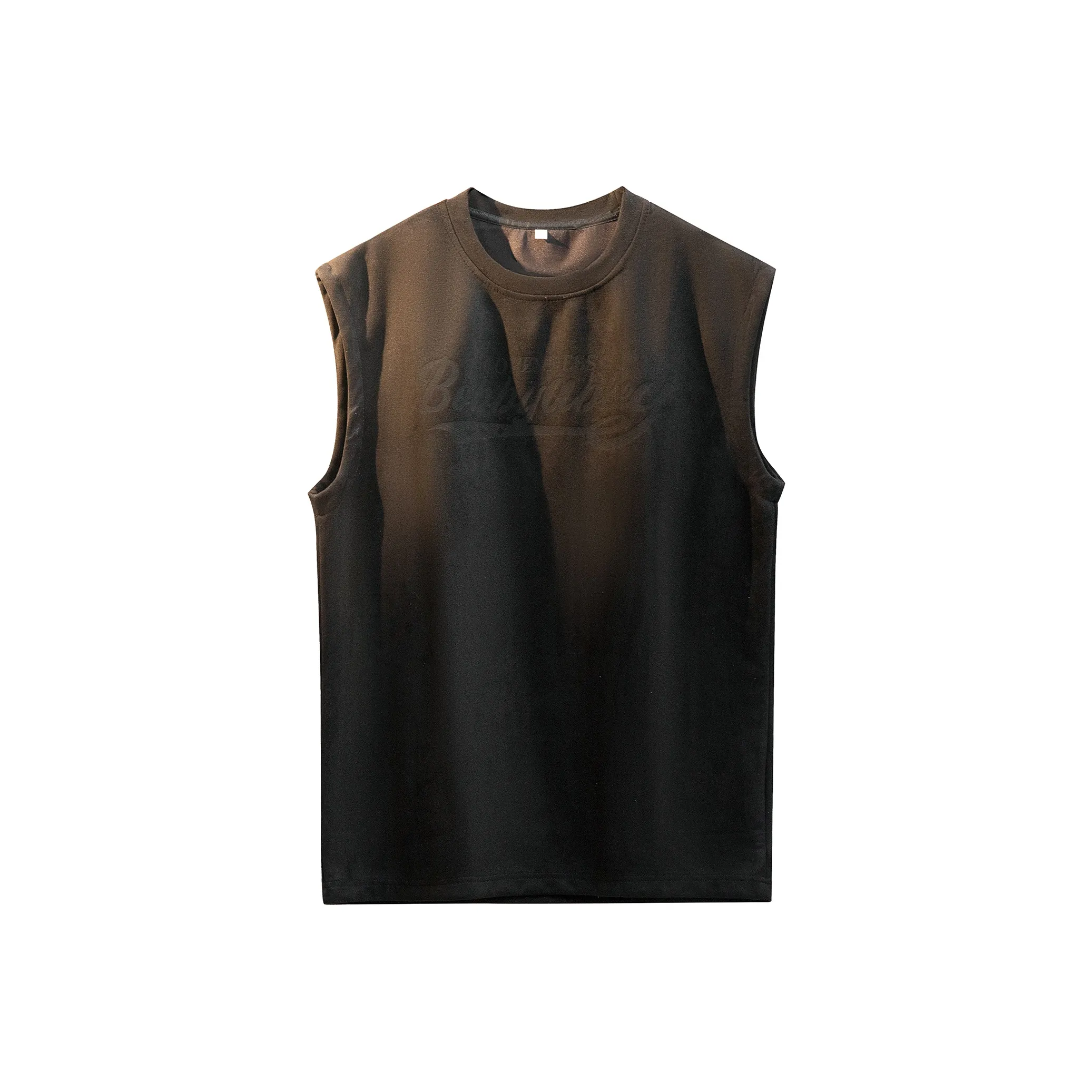 BOBBY ABLEY Универсальный Свободный крой Прямой крой Буква Влагоотводящий материал Без рукавов Майка Унисекс