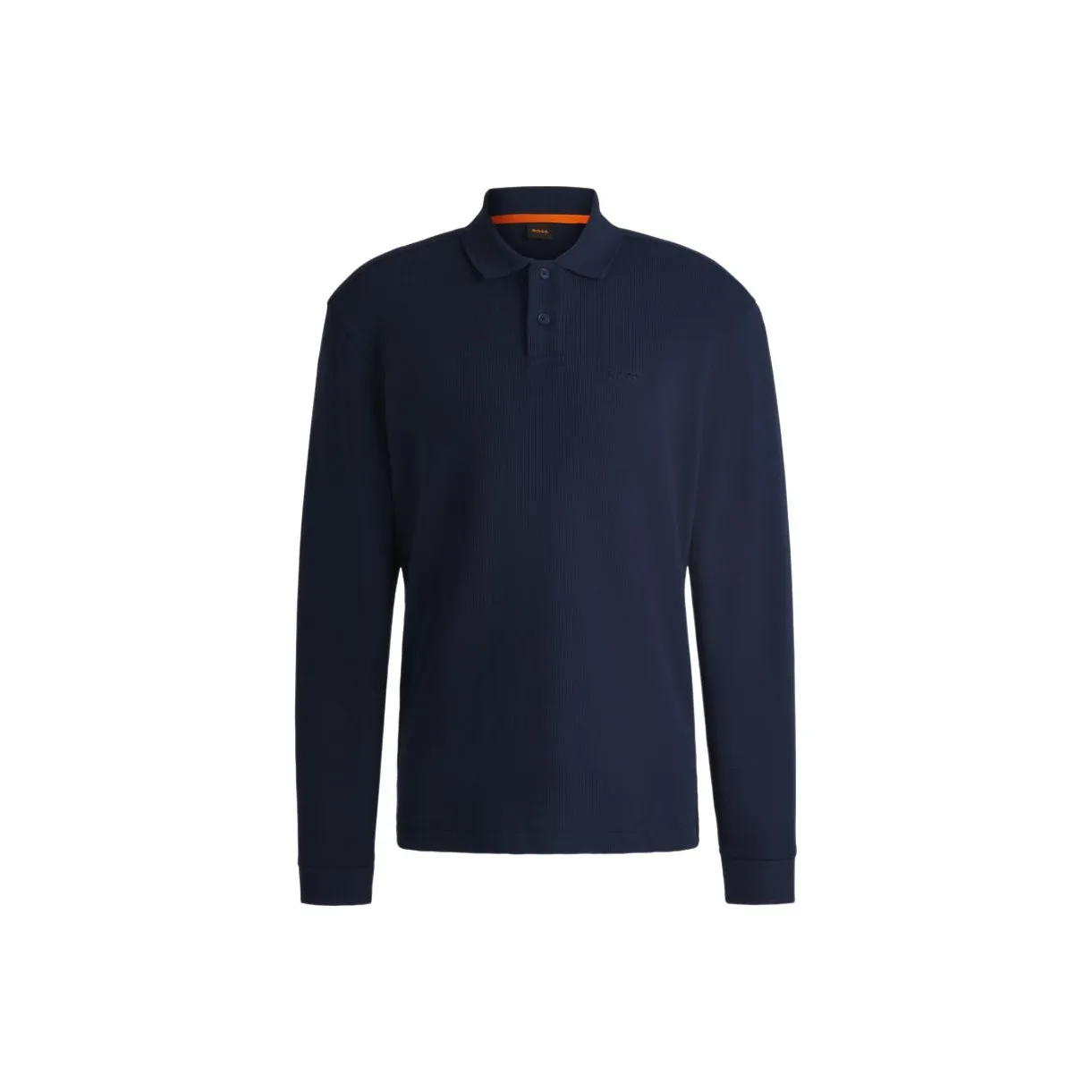 HUGO BOSS Long Sleeved Knit Polo Shirt